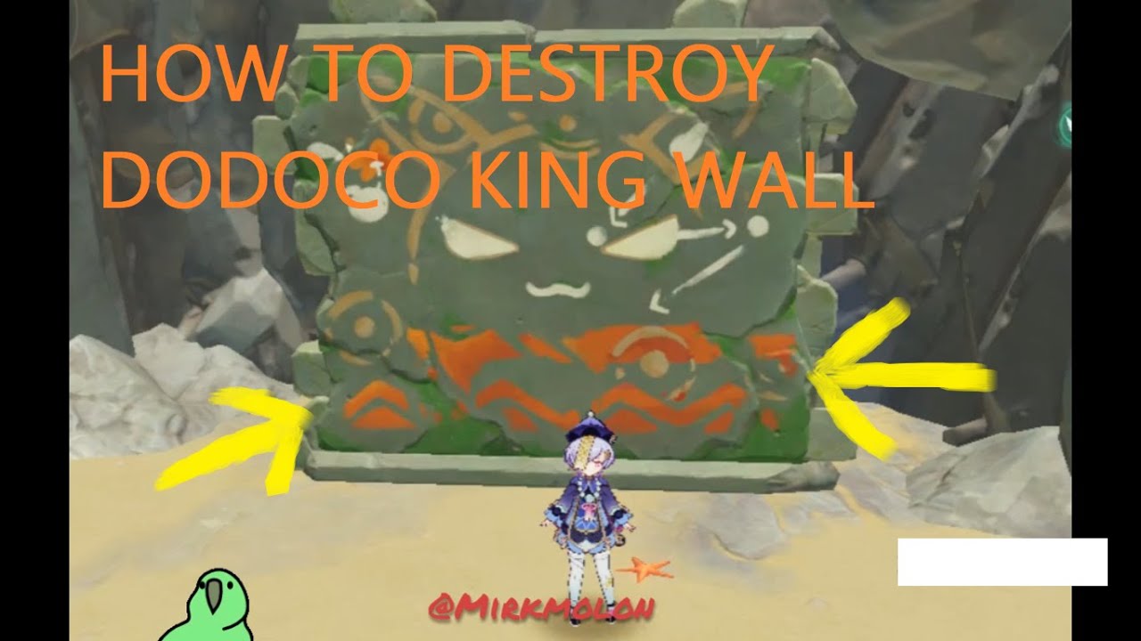 How To Destroy Dodo King Wall (Genshin Impact Golden Apple Archipelago  Event) - YouTube
