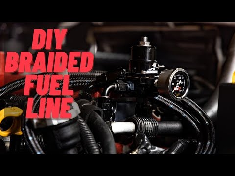 How to Make Braided AN Fuel Line Subaru STI (Aeromotive A1000)