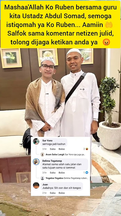 Netiz3n Jul1d, you can only insult people š«µš”ā¼ļø#rubenonsu #ustadzabdulsomad #trending