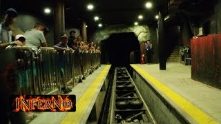 Inferno Drop Track Coaster 4K Front Seat POV - Cinecittà World