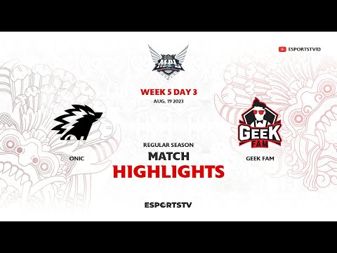 Onic vs Geek Fam HIGHLIGHTS MPL ID S12 | GEEK vs ONIC