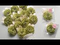 DIY, Tutorial membuat bros mawar dari pita untuk souvenir #DIY #diycrafts #broshandmade #brospita