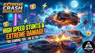 Realistic Car Crash Simulator Gameplay High Speed Stunts & Extreme Damage | Pro Gaming You |4k Ultra screenshot 2