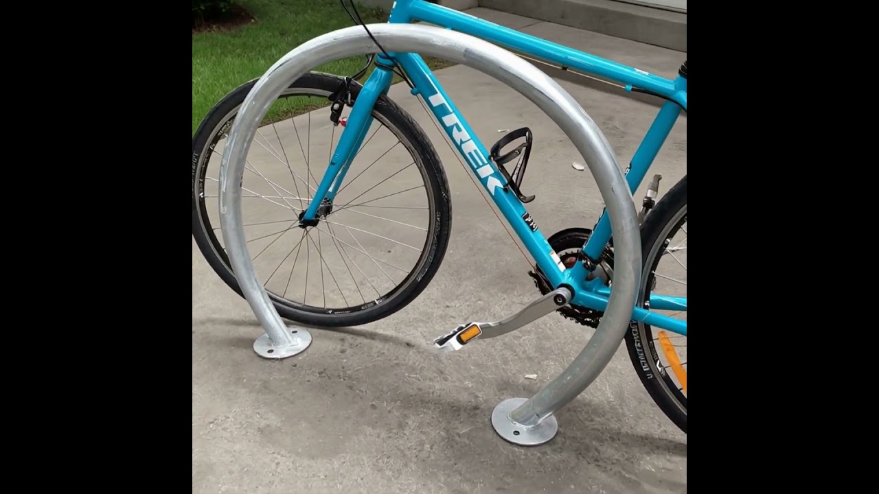 Surface Mount Galvanized Bike Rack- Circular Type