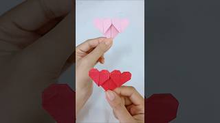 diy làm chặn sách hình trái tim | paper heart bookmark