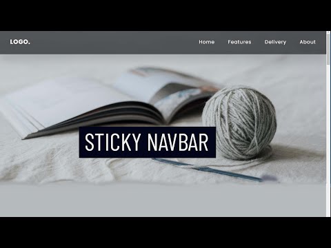 Sticky Blurry Navbar Using HTML CSS   No Javascript Required