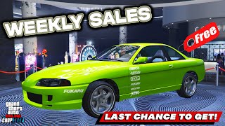 GTA 5 Online WEEKLY UPDATE | FREE Expensive CARS! CARS TO BUY! | Rare Cars | SALES