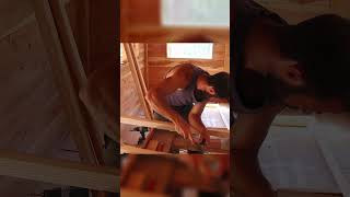 Off Grid Cabin Diary (Ep81) | Building the Kitchen Cabinet shorts