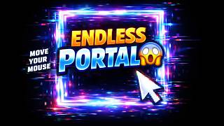 👉 Infinite Mirror Portal Animation 😱 | Mouse Interactive + Glitch Effect (HTML CSS JS)