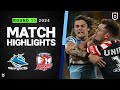 NRL 2024 | Sharks v Roosters | Match Highlights