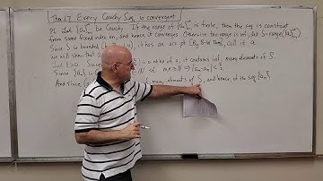 Real Analysis I (lec 1.2.I) Cauchy Sequences