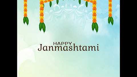 Janmashtami wish custom video 1