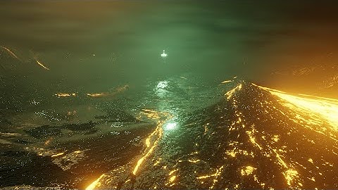 Lava simulation in Blender