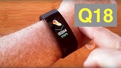 RUNDOING Q18 Low Cost IP68 Health/Fitness Blood Pressure Band Smartwatch: Unboxing and 1st Look