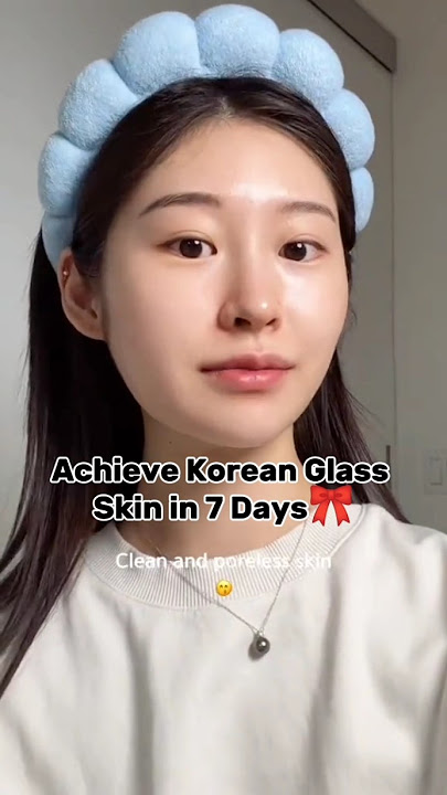 Achieve Korean Glass Skin in 7 Days 🎀 korean rice mask #skincare #glassskin #glowup #shorts
