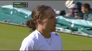 Dolgopolov hits ridiculous spin - Wimbledon 2014 screenshot 2