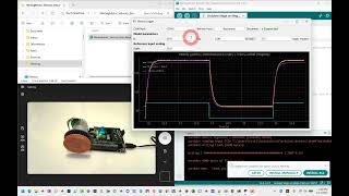 Short DC Motor Step Response Python GUI Arduino Programming