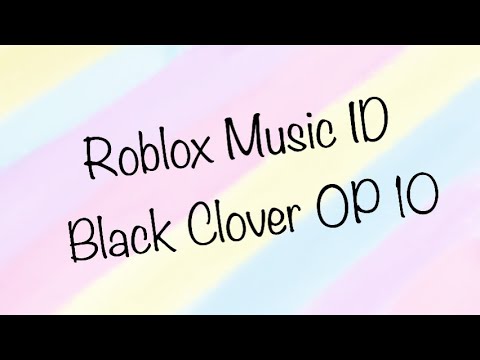 black clover roblox id