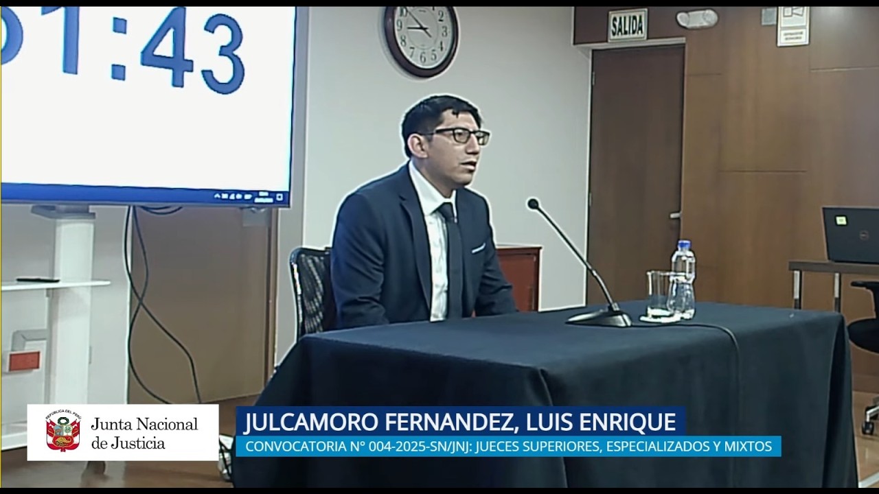JNJ: Entrevista a Luis Enrique Julcamoro Fernandez | Convocatoria 004 ...
