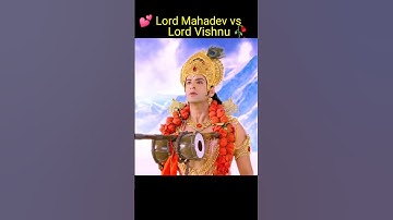 🥀Lord Mahadev vs lord Vishnu 💕 fight #shorts #youtube #tranding #shorts...