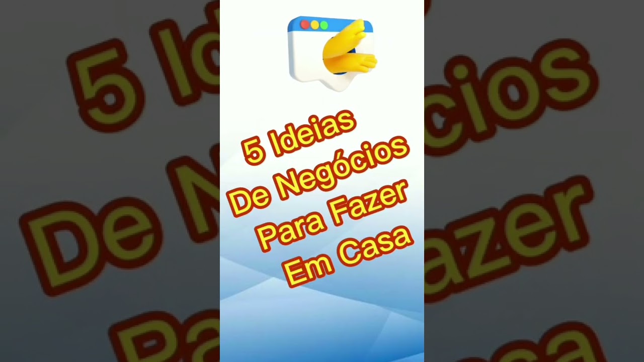 05 ideias De Negócios Para Começar Da Sua Casa!!