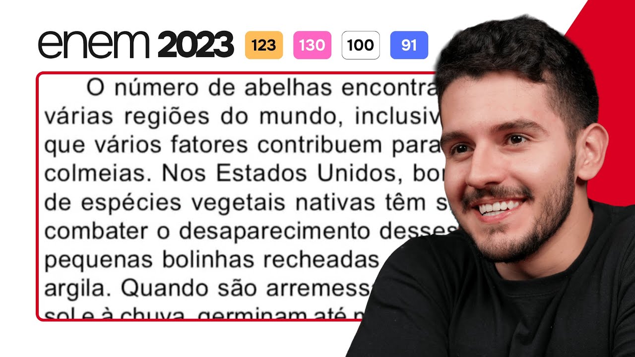 ENEM 2023 - O número de abelhas encontra-se em declínio em várias ...