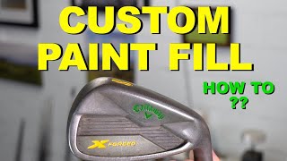 CHANGE PAINT COLORS ON GOLF CLUBS 