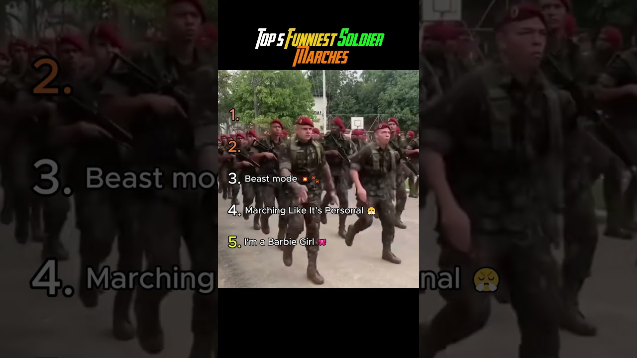 Top 5 Funnies Soldier Marches  