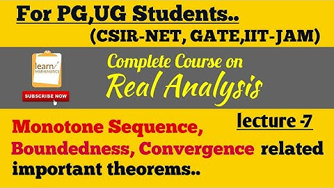 Real Analysis Complete Course🔥||Lecture-7||