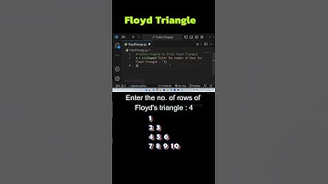 "Crack the Code with Python: The Mystery of the Floyd Triangle Revealed!"
