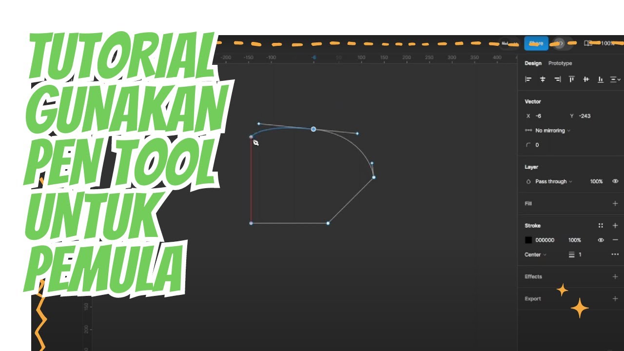 Tutorial Figma: Cara Menggunakan Pen Tool untuk Pemula #figma #design # ...