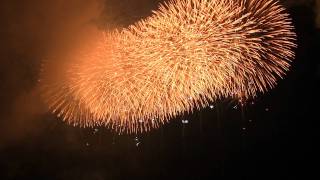 20110726柏崎19：49特5号10発＋尺玉10発一斉打上