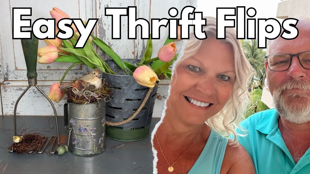 Easy Thrift Flips Using DIY Paint and IOD Products - Thrift Haul Finds