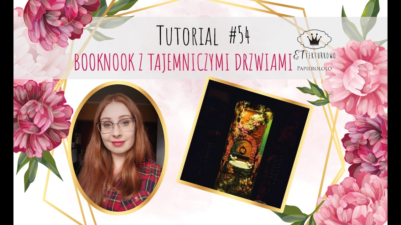 Booknook z tajemniczymi drzwiami - Tutorial Tekturkowo #54
