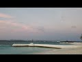 Oblu Select at Sangeli Resort and Spa, Sunrise on the beach in Maldives. Amanecer en Las Maldivas.
