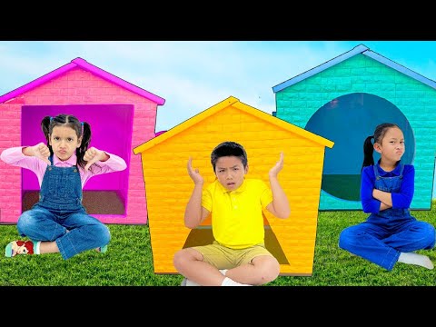 Andrea Eric & Ellie's Magical Shape Playhouses Adventure!