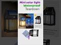 Solar Wall Lights || Outdoor Motion Sensor Light | Solar Interaction Wall Lamp | Teardown