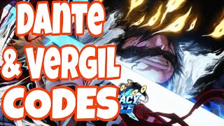 [Dante & Vergil] Legacy Piece Codes | Roblox Legacy Piece Codes