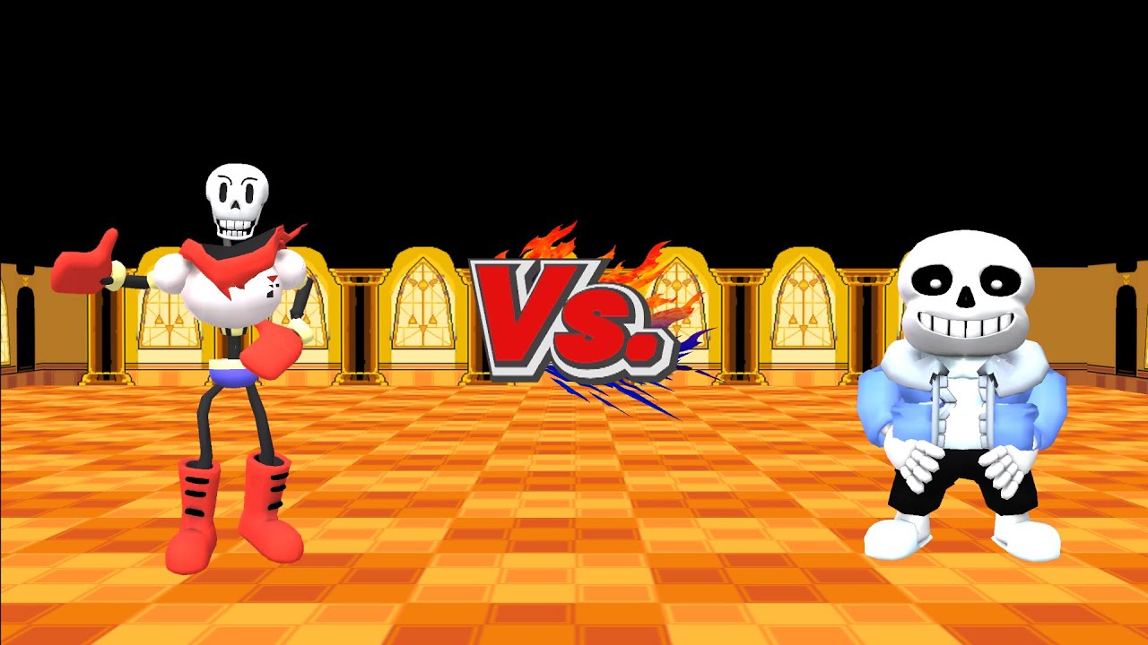 SSBB HD Ishiiruka Dolphin Emulated: Undertale Fight Sans Vs Papyrus