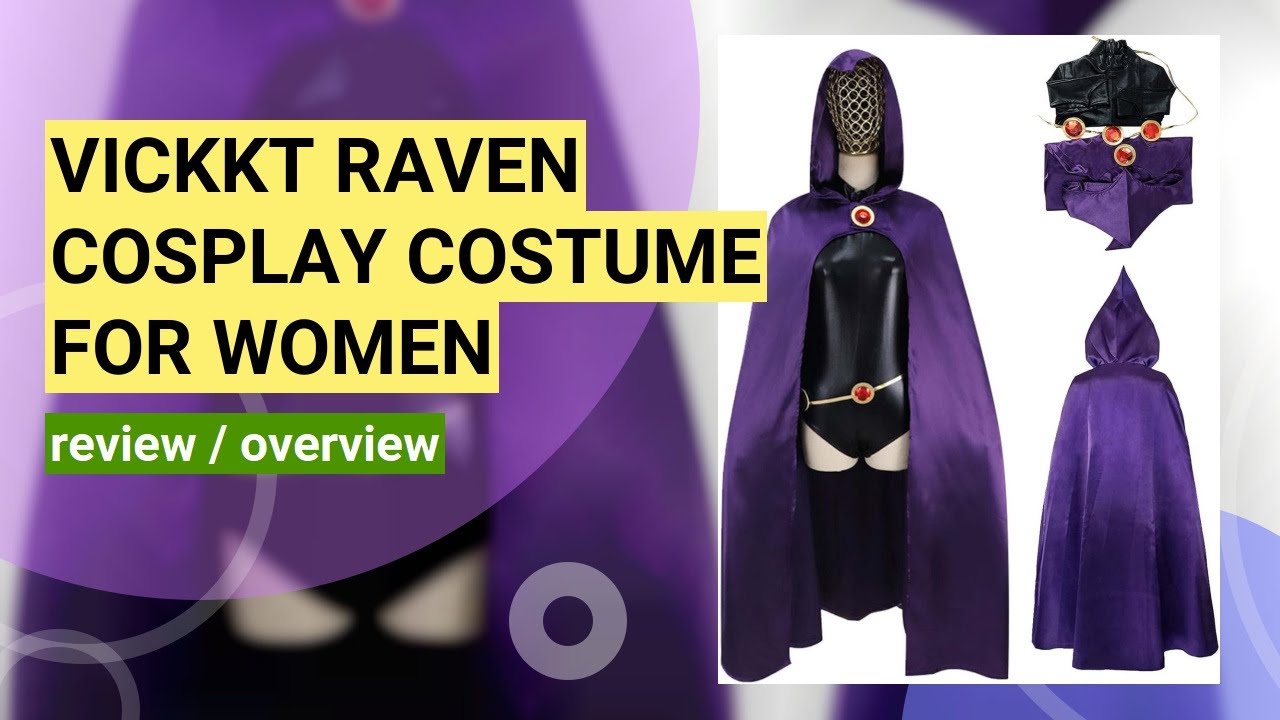 Reviewing the Raven-Cosplay Costume: Deluxe Jumpsuit & Purple Cloak for Halloween!