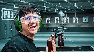 TRYING BGMI WEAPONS IN REAL LIFE !! 😱😱