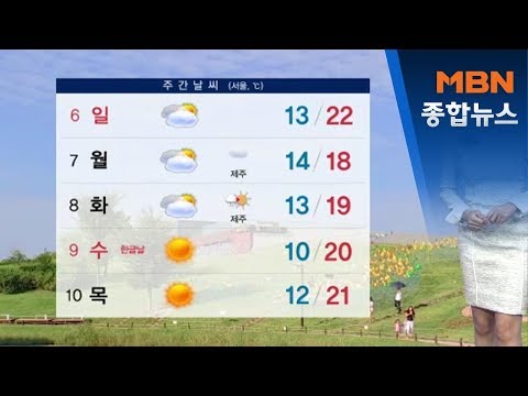 주말 기온 '뚝'…아침 무척 쌀쌀해요![MBN 종합뉴스]