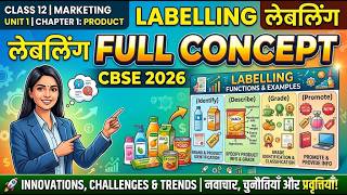 Class 12 Marketing Unit 1 | Labelling Full Concept | Chapter 1 Product | CBSE 2026