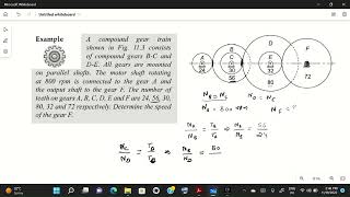 Gear train // Numerical Problem: 01 // Compound gear train