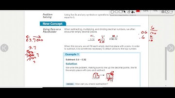 Zero as a Placeholder // Circle Graphs - Course 1 Math Lesson 40
