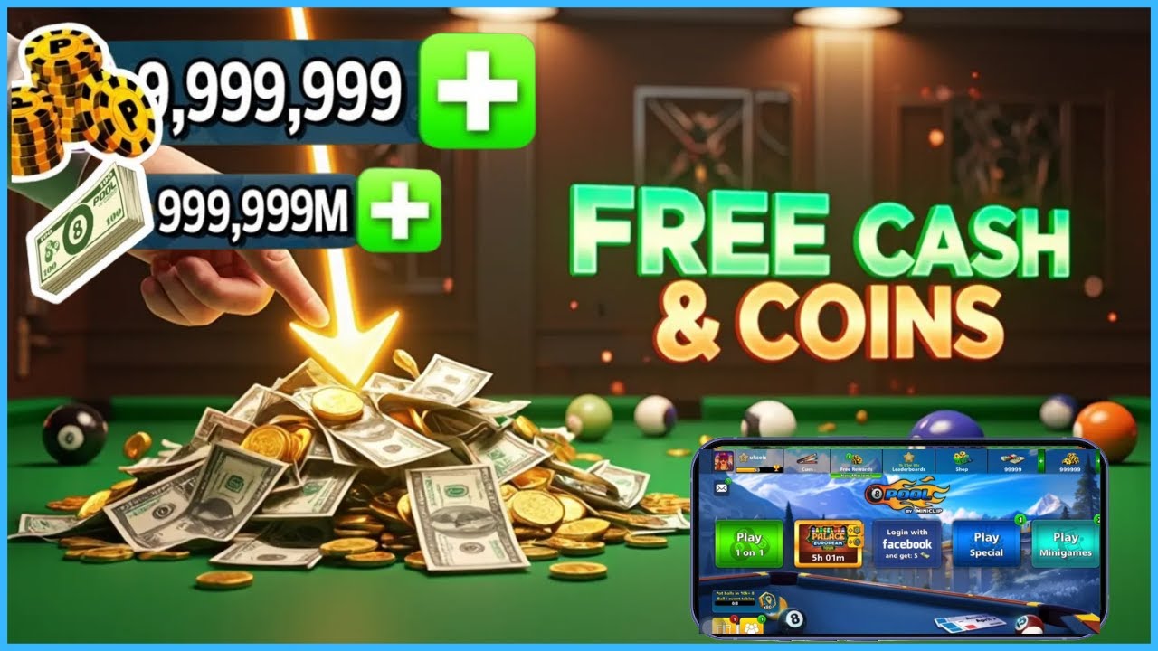 How to Earn Millions of Coins in 8 Ball Pool for FREE (No Ban) 🔥