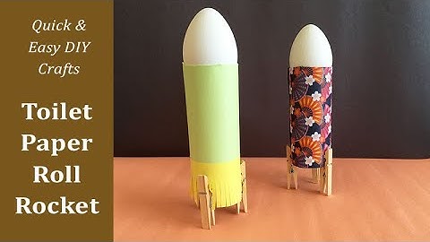 How to Make a Toilet Paper Roll Rocket | DIY Space Ship Rocket | Fun Crafts
