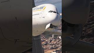 Singapore Airlines   (Airbus House Colors) Approaching  Near Burj Khalifa MSFS2020 [4K]