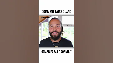 Comment se calmer quand on arrive pas à dormir