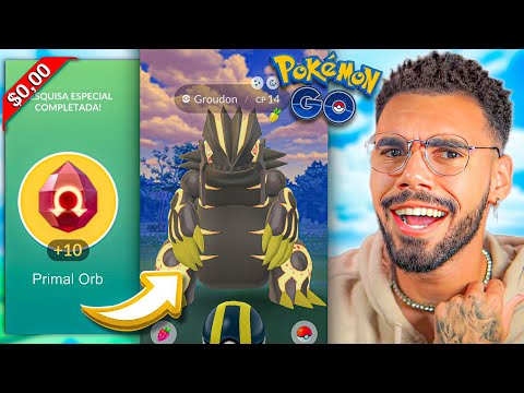 🚨ESTÁ ACABANDO🚨 PRIMAL GROUNDO *GRÁTIS*… INSANO… 🤯😍🤩 #pokemongo